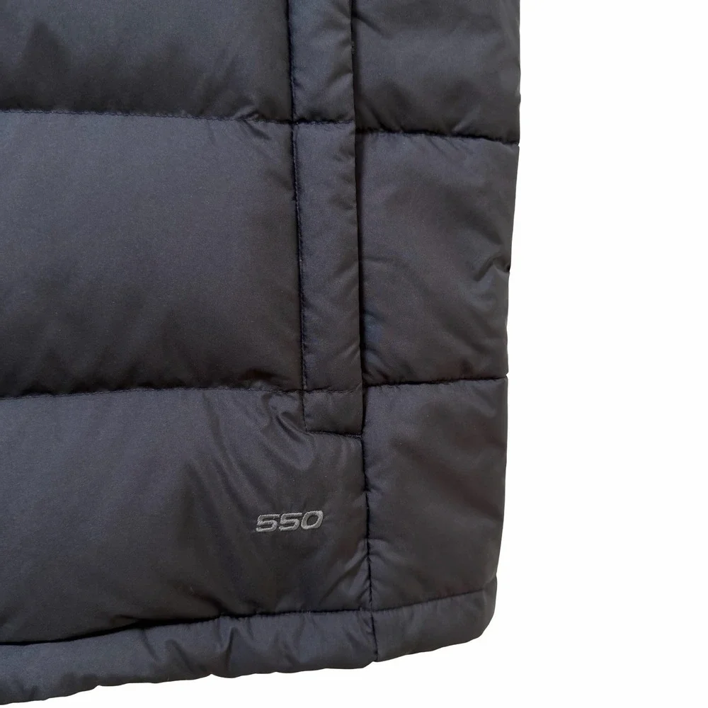The North Face Mens 550 Down Full Zip Puffer Vest Size M Black
